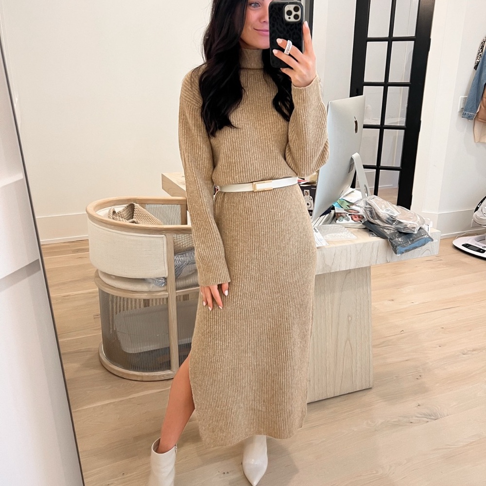 Cozy sweater dress